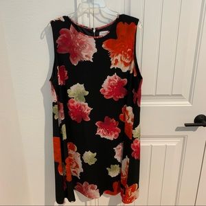Black floral dress Calvin Klein
